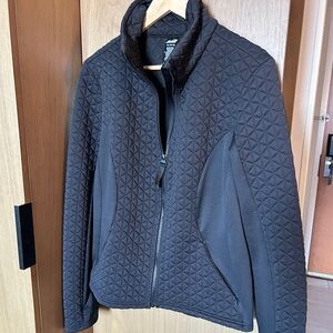 Avia Women's Black Quilted Bomber Jacket